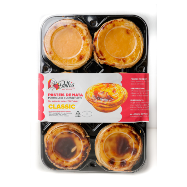 Pastel de Nata Clássico pastel nata/ Portuguese Custard Tarts BETH'S - 510g (6x 85g)