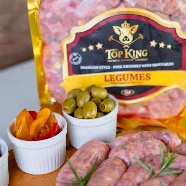 Linguiça Legumes com Pimenta Biquinho Gourmet TOP KING - 1kg