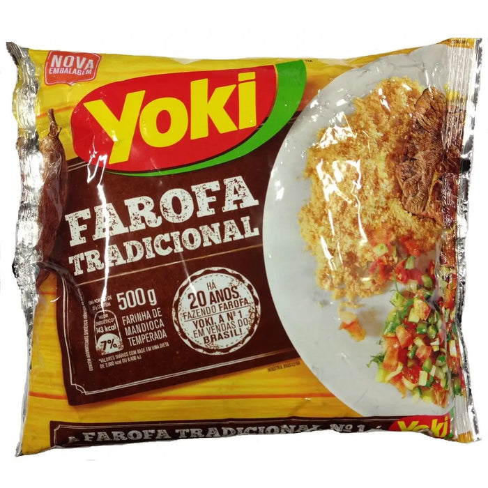 Farofa Tradicional Yoki 500g BrasilinBox