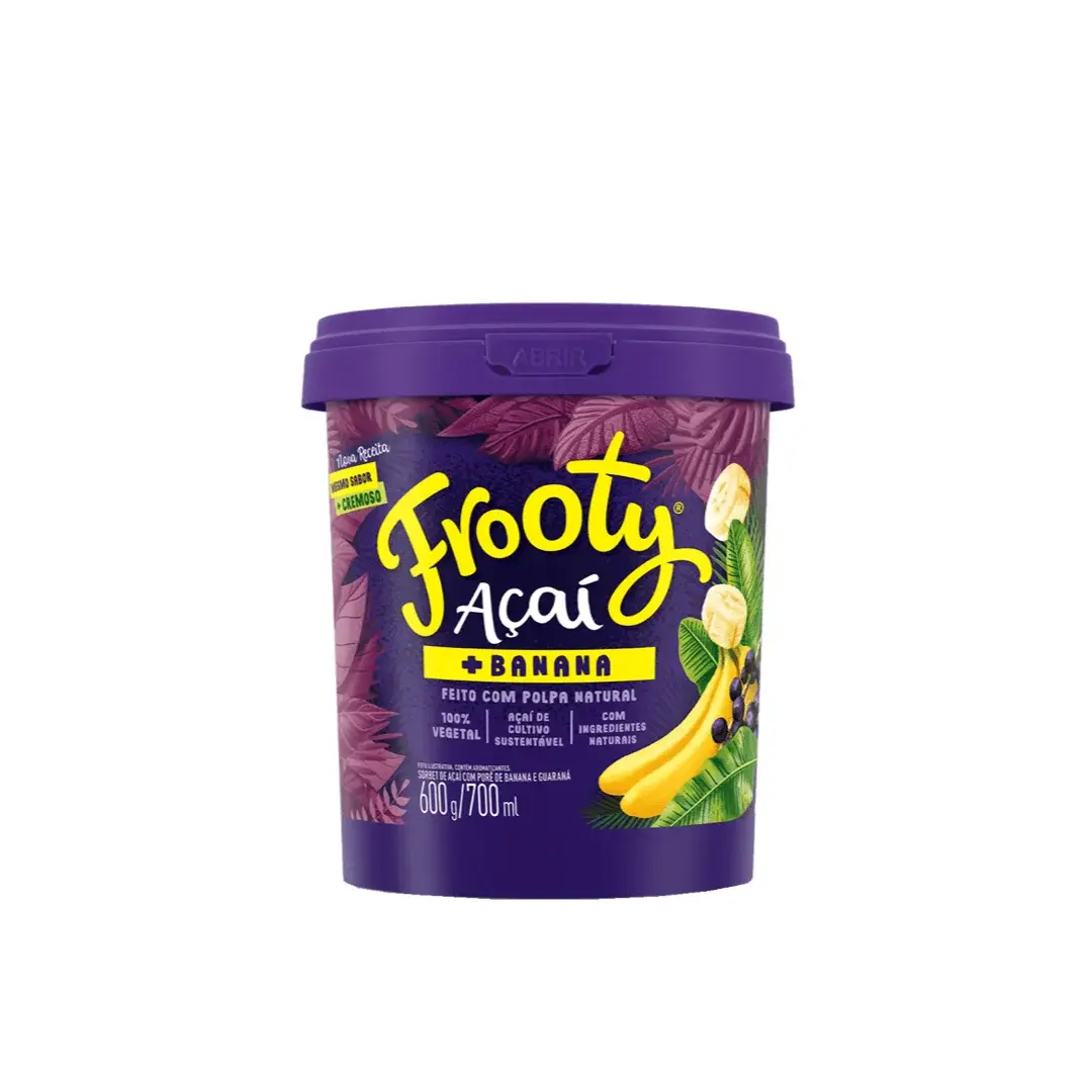 Açaí com Guaraná e Banana FROOTY - 700mL