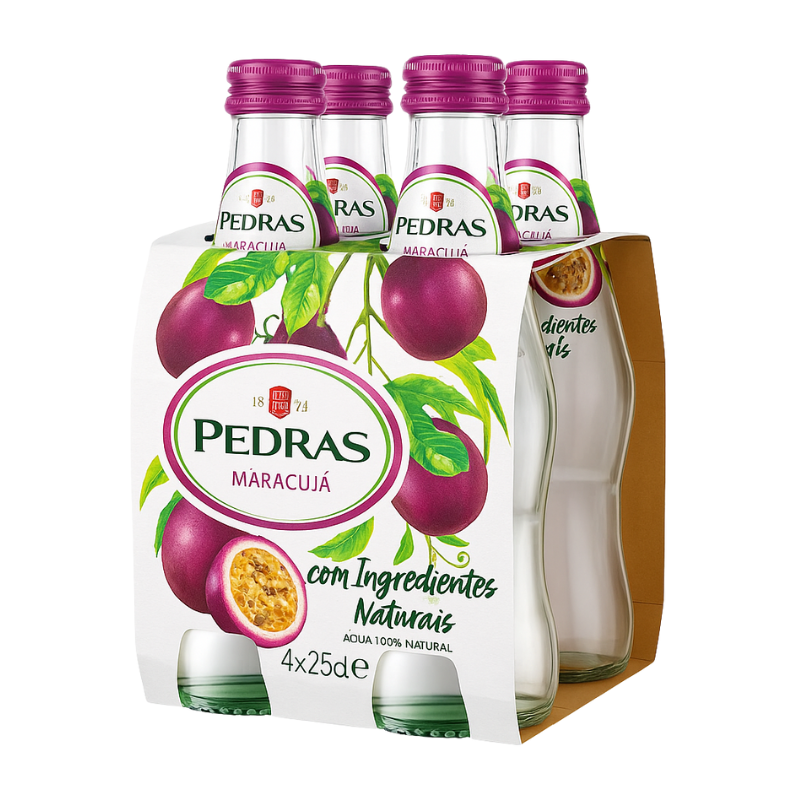 Agua com Gás Pedras - Sabor Tangerina 250ml x 4