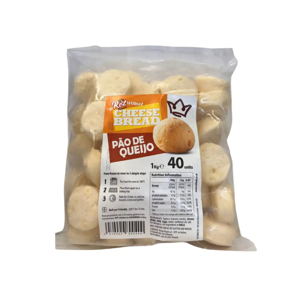 Pão de Queijo Congelado / Frozen Cheese Bread REZ FOODS - 40un