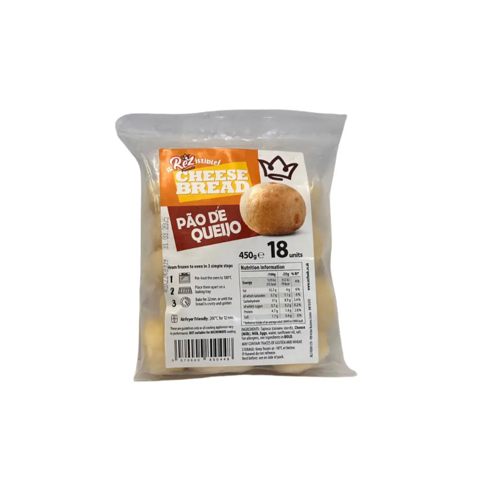Pão de Queijo Congelado / Frozen Cheese Bread REZ FOODS - 18un