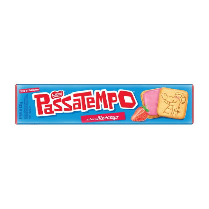 Biscoito Passatempo Recheado de Morango NESTLÉ - 130g