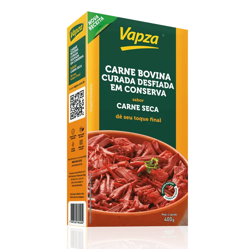 Carne Seca Desfiada VAPZA 400g
