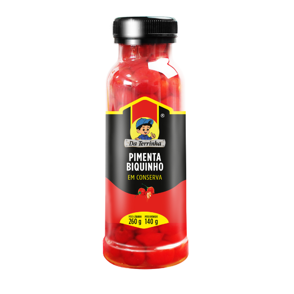 Pimenta Biquinho Vermelha Da Terrinha 260g