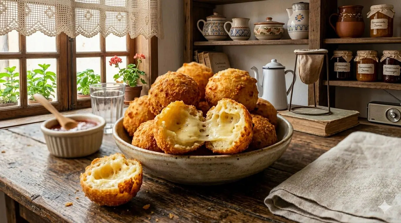 Pão de queijo frito que não estoura: crocante por fora e macio por dentro Brasil inBox - Produtos Brasileiros em UK