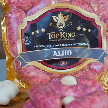 Linguiça Alho Gourmet TOP KING - 1kg 