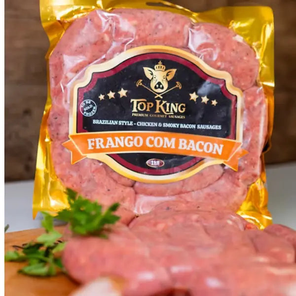 Linguiça Frango com Bacon Gourmet TOP KING - 1kg 
