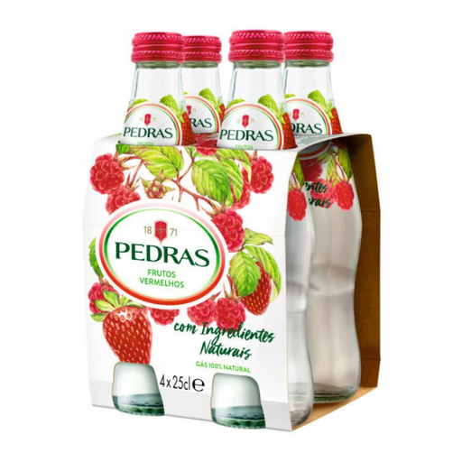 Agua com Gás Pedras - Sabor Tangerina 250ml x 4 