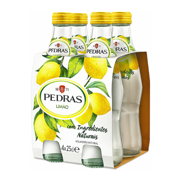 Agua com Gás Pedras - Sabor Tangerina 250ml x 4 
