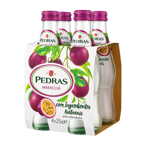 Agua com Gás Pedras - Sabor Tangerina 250ml x 4 