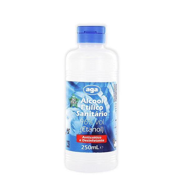 Álcool Etílico Sanitário 96% AGA 250mL 