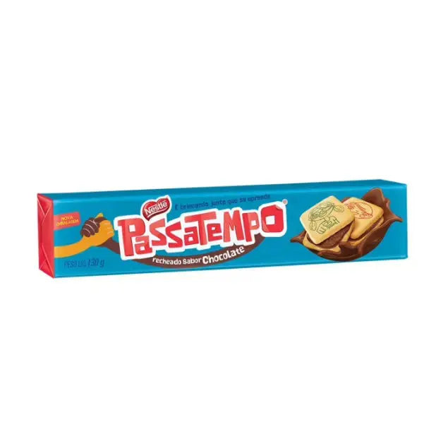 Biscoito Passatempo Recheado de Chocolate NESTLÉ - 130g BrasilinBox