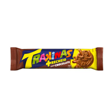 Biscoito Recheado de Chocolate TRAKINAS - 126g BrasilinBox