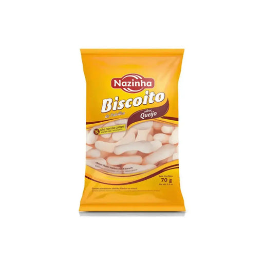 Biscoito de Polvilho de Queijo NAZINHA - 70g BrasilinBox