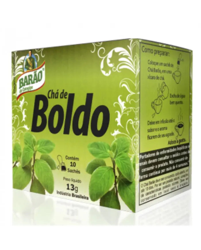 Chá de Boldo BARÃO- 13g (10 sachês) BrasilinBox