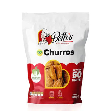 Churros BETH'S - Pacote com 50 Unidades - BrasilinBox