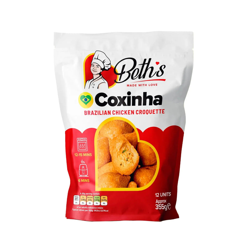 Coxinha Frita e Congelada BETH'S - Pacote com 12 Unidades 