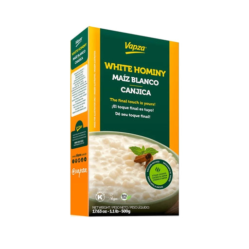 Canjica Branca Cozida / White Hominy VAPZA - 500g 