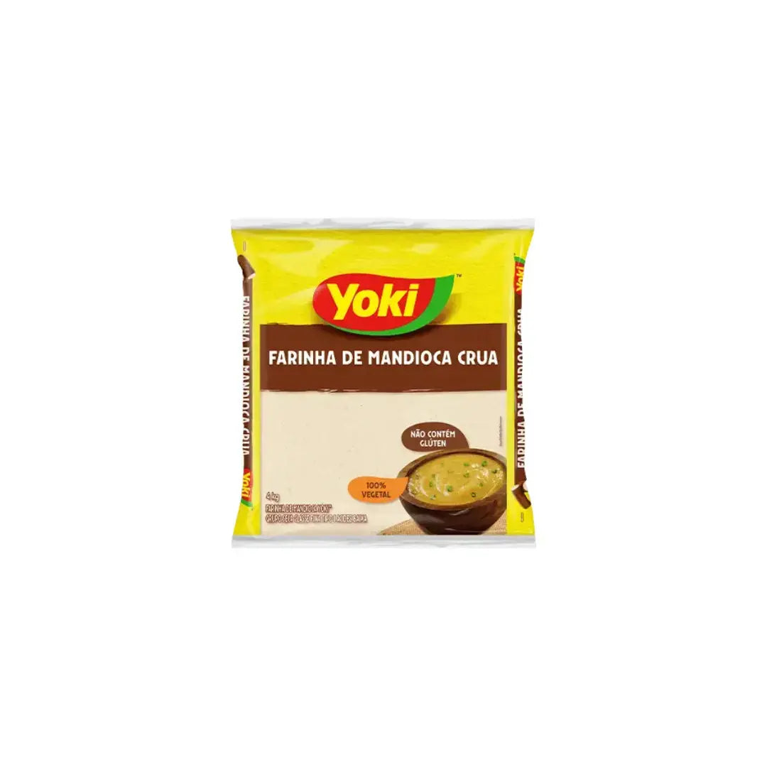 Farinha de Mandioca Crua YOKI - 500g BrasilinBox