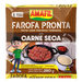 Farofa de Mandioca Sabor Carne Seca Amafil 250g 