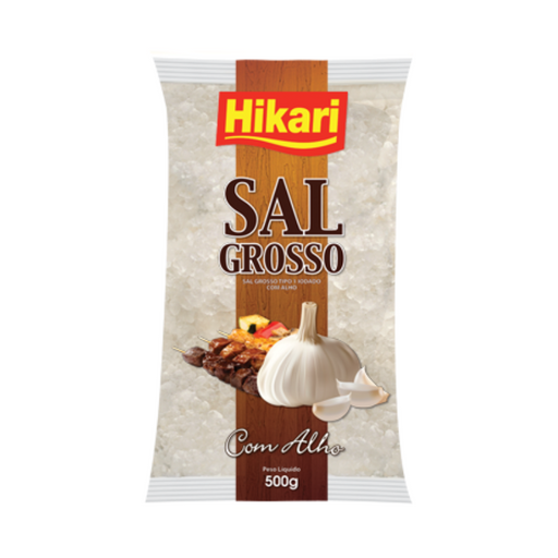 Sal Grosso com Alho / HIKARI - 500g 