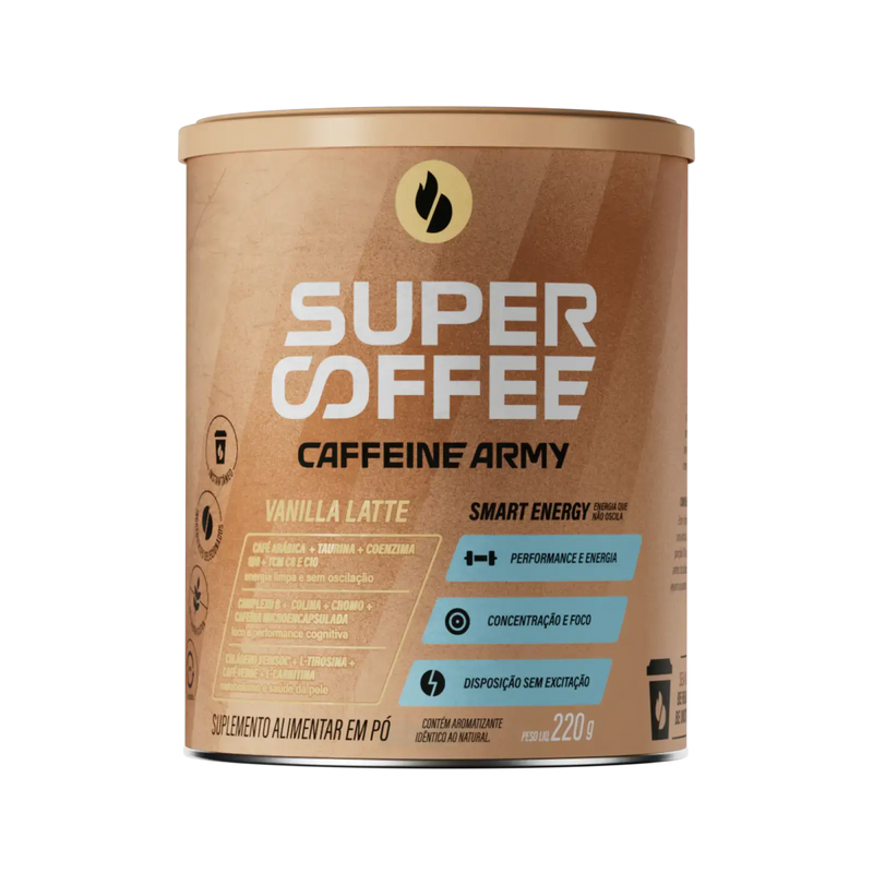SuperCoffee Sabor Vanilla Latte 220g BrasilinBox
