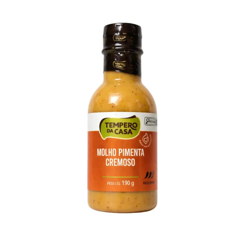 Molho de Pimenta Cremoso TEMPERO DA CASA 190g 