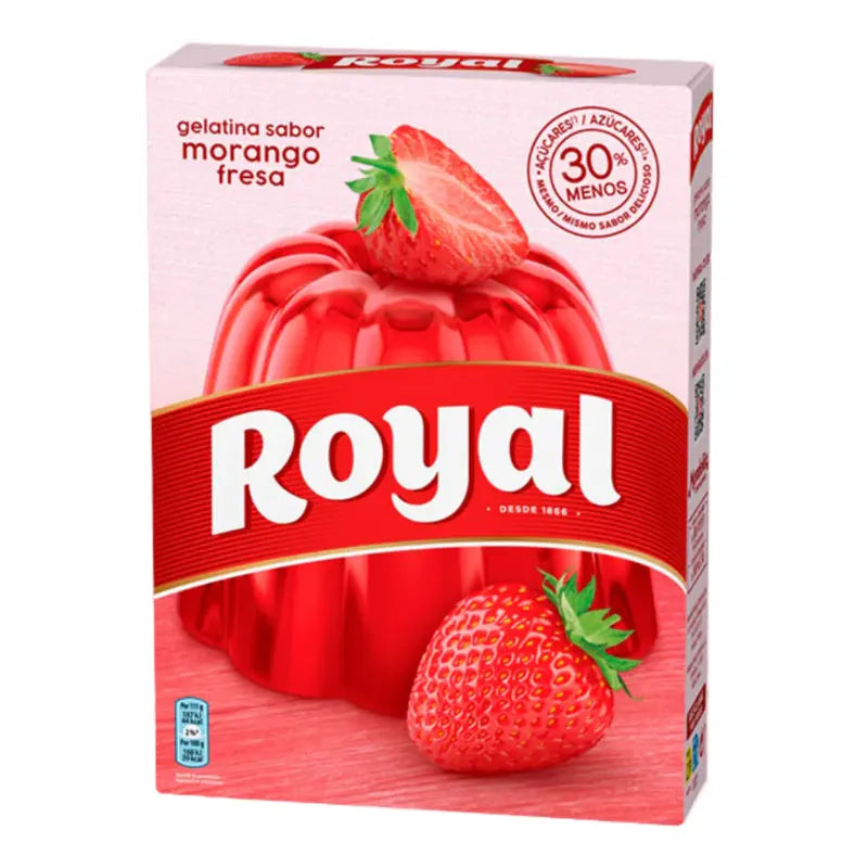 Gelatina em Pó de Morango / Strawberry Jelly Powder ROYAL – 114g 