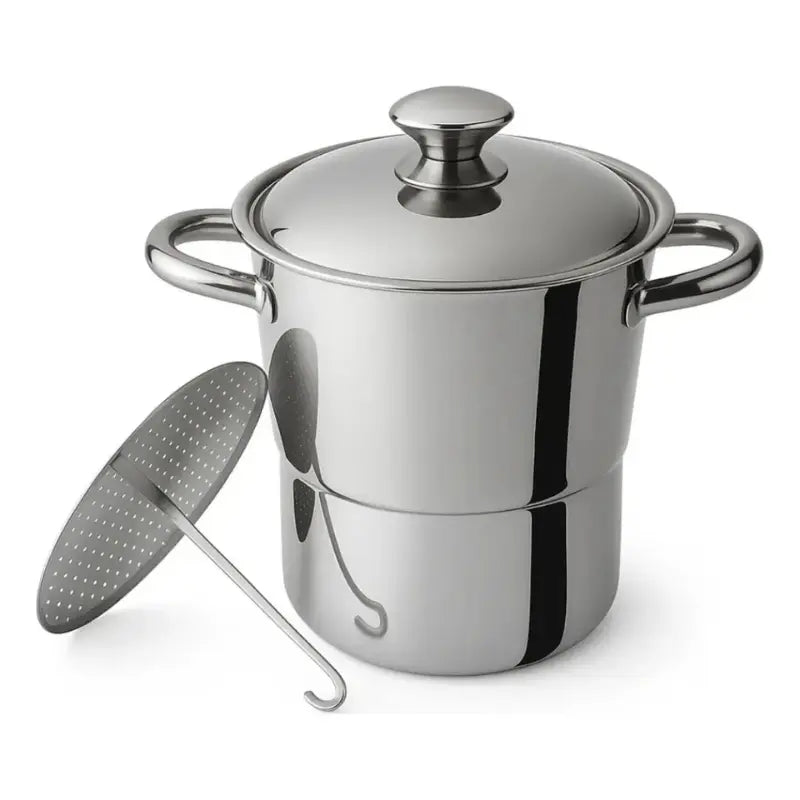 Cuscuzeira Inox Indução Nordestina Grande 16cm Tradicional 