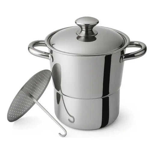 Cuscuzeira Inox Indução Nordestina Grande 16cm Tradicional 