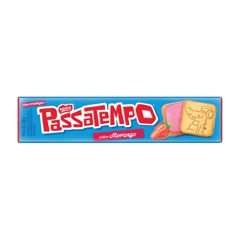 Biscoito Passatempo Recheado de Morango NESTLÉ  130g 