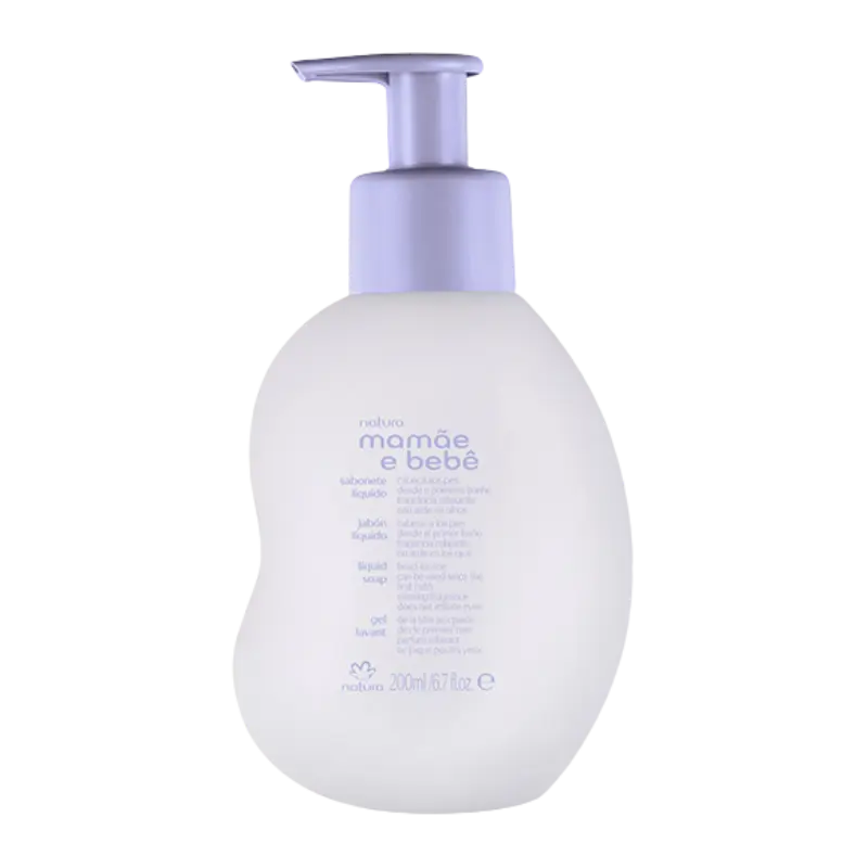 Sabonete Líquido Relaxante Mamãe e Bebê NATURA 200ml 