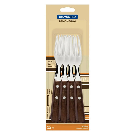 Kit de Garfos Tradicional TRAMONTINA 12 peças BrasilinBox