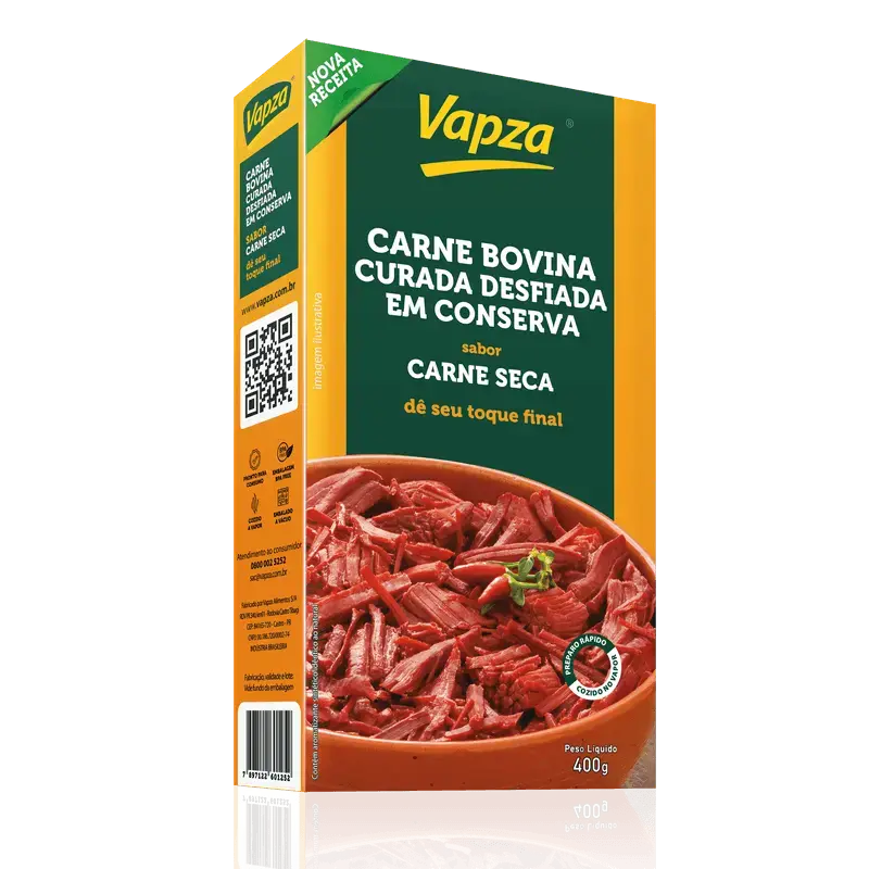 Carne Seca Desfiada VAPZA 400g 