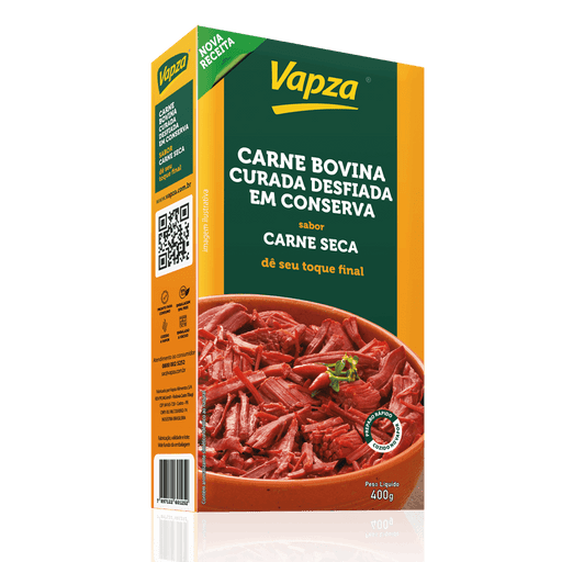 Carne Seca Desfiada / Shredded Jerked Beef VAPZA - 400g 
