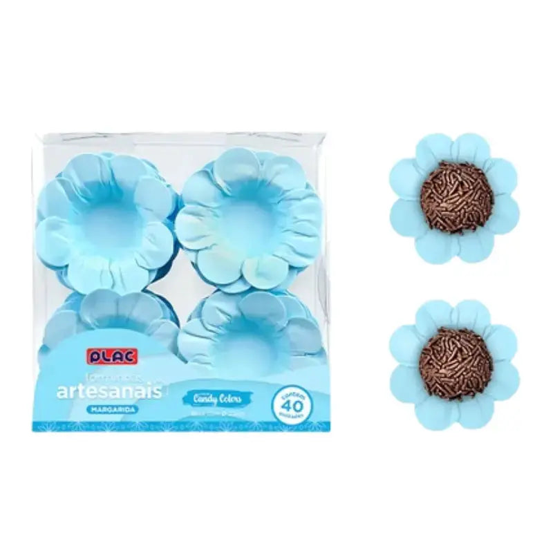 Forminha para Doces MARGARIDA - 40 unidades 
