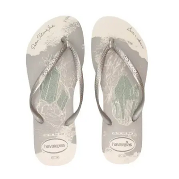 Chinelo Havaianas Slim Party Off White 
