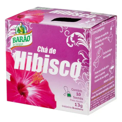 Chá de Hibisco Barão do Cotegipe 10x13g BrasilinBox