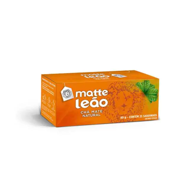 Chá MATTE LEÃO com 25 Sachês - 40g BrasilinBox