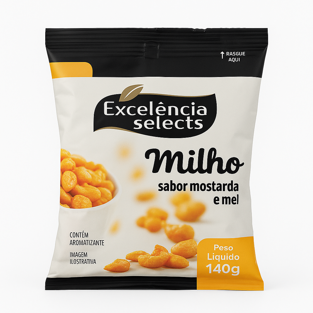 Milho sabor Mostarda e Mel EXCELÊNCIA SELECTS 140g 