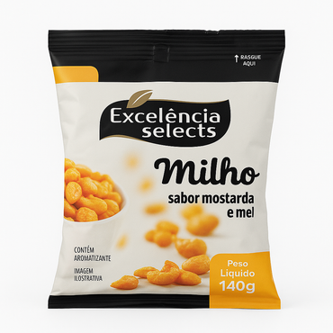 Milho sabor Mostarda e Mel EXCELÊNCIA SELECTS 140g 