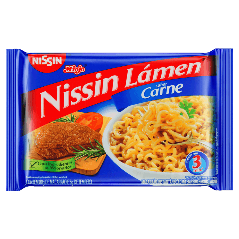 Miojo Sabor Carne NISSIN 85g 