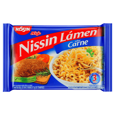 Miojo Sabor Carne NISSIN 85g 