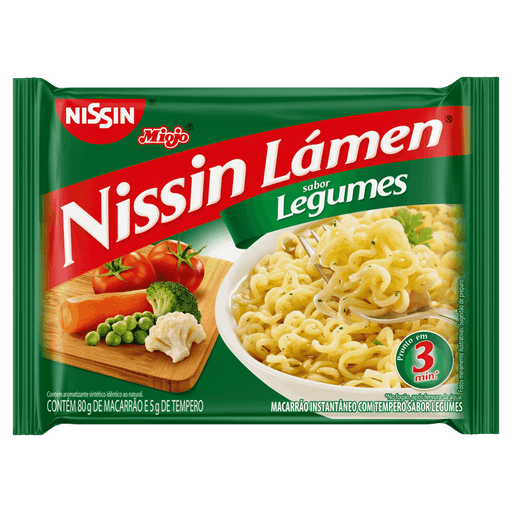 Miojo Sabor Legumes NISSIN - 85g 