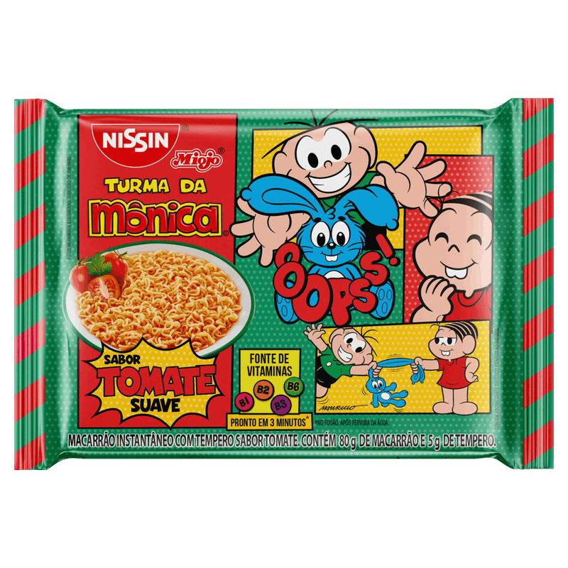 Miojo Turma da Mônica Tomate Suave NISSIN 85g 