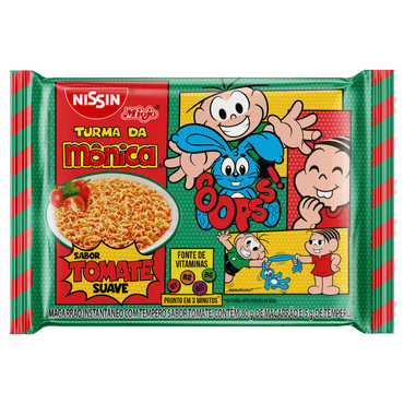 Miojo Turma da Mônica Tomate Suave NISSIN 85g 