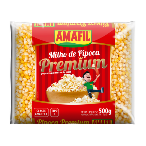Milho Pipoca Premium AMAFIL - 500g 