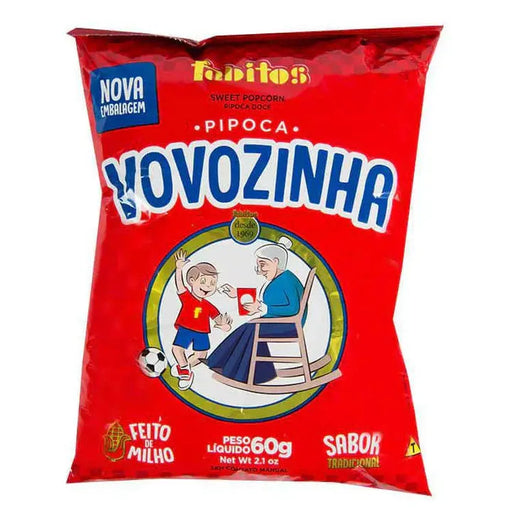 Pipoca Doce Tradicional / Sweet Popcorn VOVOZINHA - 60g 